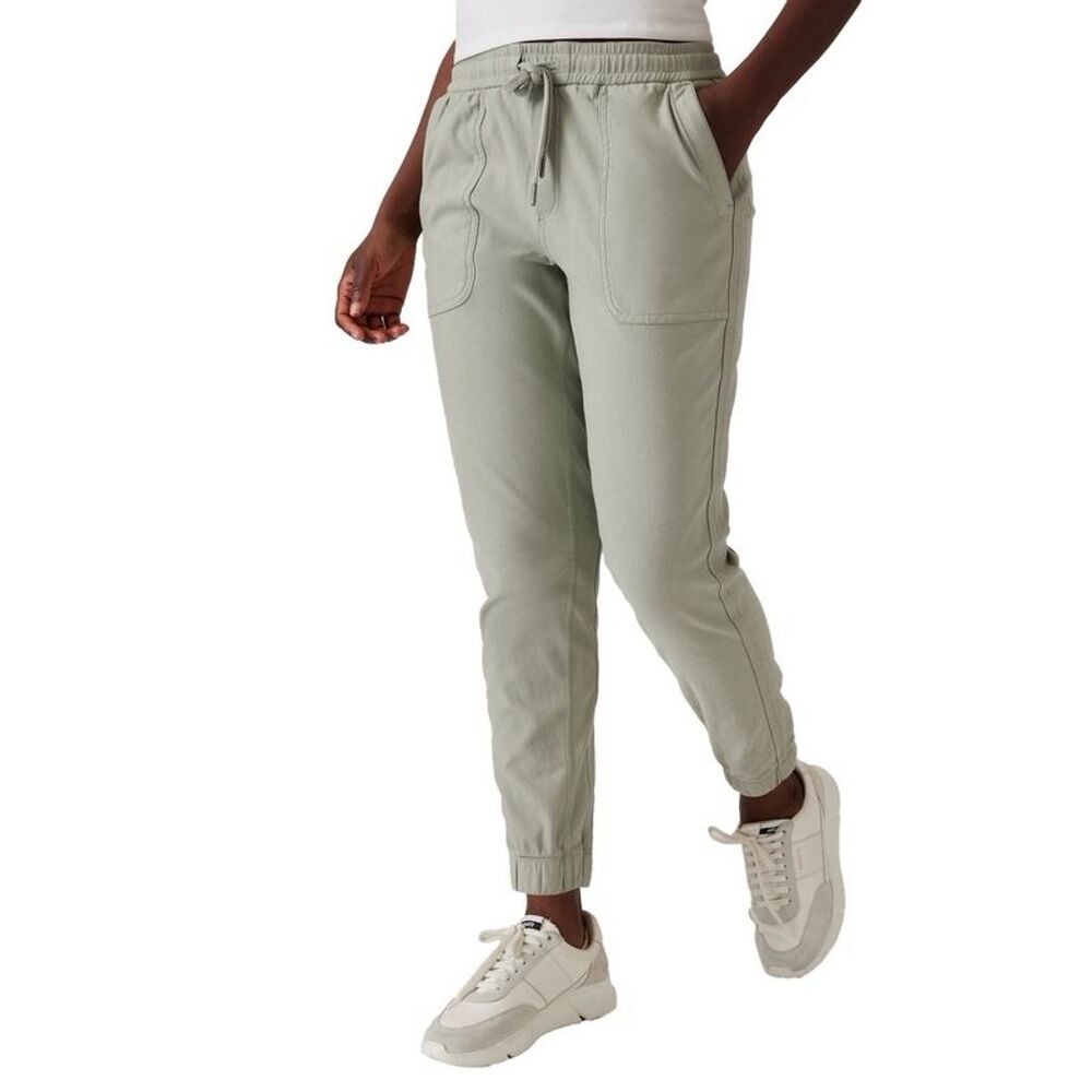 Athleta Women's Jogger Pants Size 6 Blue Casual Tapered Elastic Waist